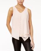 Bcx Juniors' Split-front Lace Top