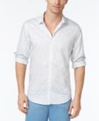 Calvin Klein Men's Printed French-placket Classic-fit Shirt