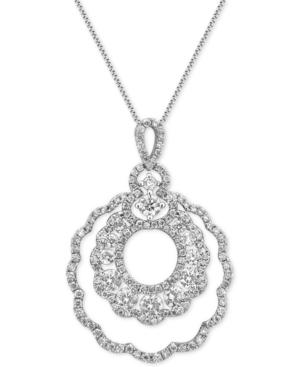 Diamond Pendant Necklace (1-3/4 Ct. T.w.) In 14k White Gold