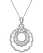 Diamond Pendant Necklace (1-3/4 Ct. T.w.) In 14k White Gold