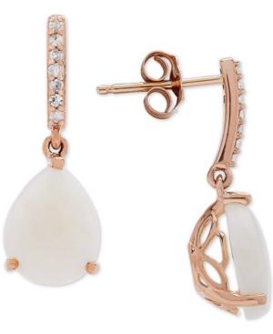 Opal (2-1/5 Ct. T.w.) & Diamond Accent Drop Earrings In 14k Gold
