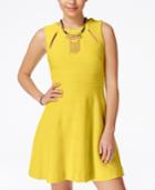 Xoxo Juniors' Cutout Necklace Fit & Flare Dress