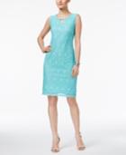Jm Collection Petite Lace Sheath Dress, Only At Macy's