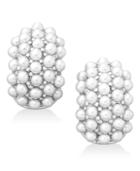 Erwin Pearl Atelier For Charter Club Gold-tone Mini Imitation Pearl Huggie Earrings, Only At Macy's