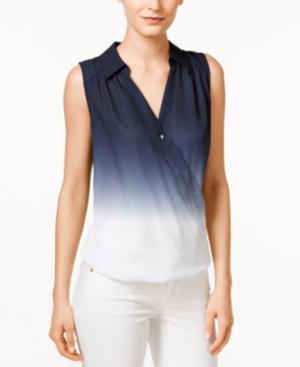 Inc International Concepts Ombre Surplice Top, Only At Macy's