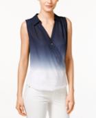 Inc International Concepts Ombre Surplice Top, Only At Macy's