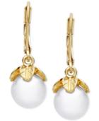 Lonna & Lilly Imitation Pearl Vine-inspired Drop Earrings