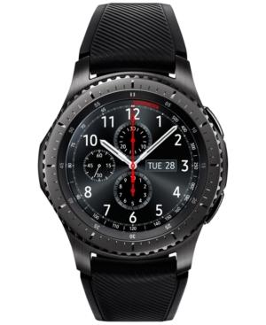 Samsung Gear S3 Frontier Smart Watch With 46mm Stainless Steel Case & Black Silicone Strap Sm-r760ndaaxar