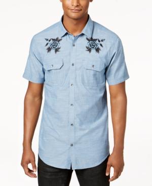 Inc International Concepts Men's Embroidered Shirt, Created For Macy's