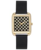 I.n.c. Women's Black Stainless Steel Mesh Bracelet Watch 30x37mm, Created For Macy's