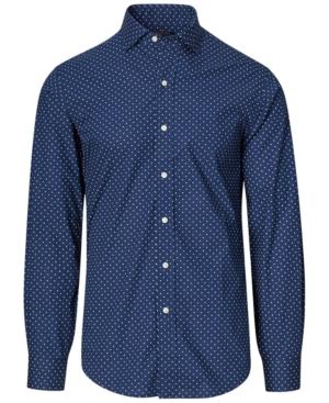 Polo Ralph Lauren Men's Slim-fit Poplin Dot Print Shirt