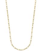 Giani Bernini Square Bead Fancy Link Chain Necklace In 18k Gold-plated Sterling Silver, Only At Macy's