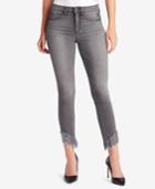 William Rast Fringe-hem Skinny Jeans