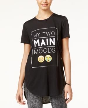 Freeze 24-7 Juniors' Moods Emoji High-low Graphic Tunic