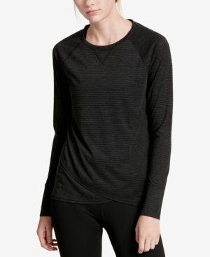 Calvin Klein Performance Micro-stripe Crossover Top