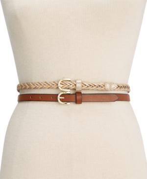 Style & Co. 2 For 1 Braided Belt