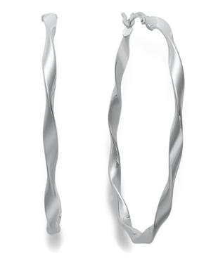 Studio Silver Sterling Silver Earrings, Twist Hoop Earrings