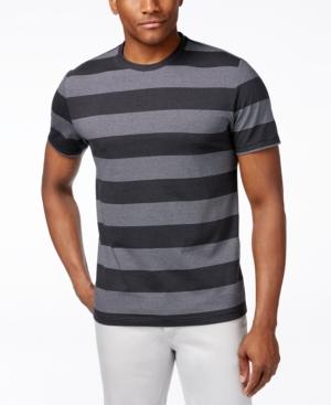Alfani Red Men's Heather Wide Stripe T-shirt, Only At Macy's