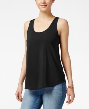 Hippie Rose Juniors' Woven Racerback Top