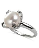 Fresh By Honora Cultured Freshwater Pearl Ring In Sterling Silver (12mm)
