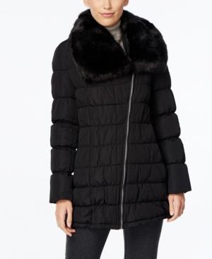 Calvin Klein Faux-fur-collar Puffer Coat