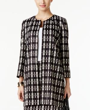 Alfani Petite Plaid Jacket, Only At Macy's