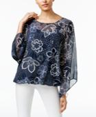 Alfani Angel-sleeve Blouson Top, Created For Macy's