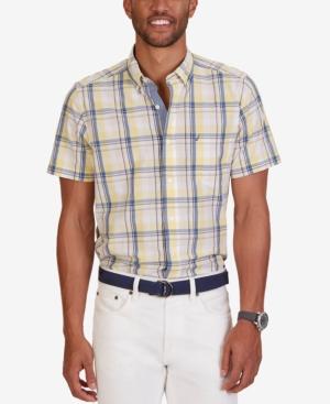 Nautica Men's Bright Plaid Short-sleeve Shirt