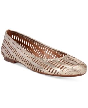 French Sole Fs/ny Quartz Perforated Flats Women's Shoes