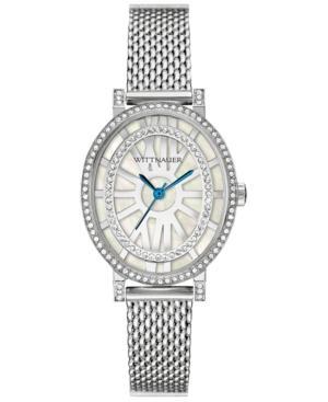 Wittnauer Men's Charlotte Stainless Steel Bracelet Watch 39x28mm Wn4038