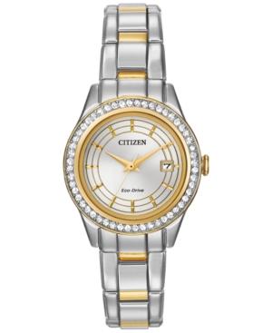 Citizen Women's Eco-drive Two-tone Stainless Steel Bracelet Watch 28mm Fe1124-58a