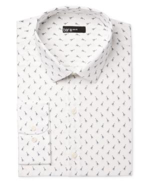 Bar Iii Men's Slim-fit Bee-print Dress Shirt, Only At Macy's