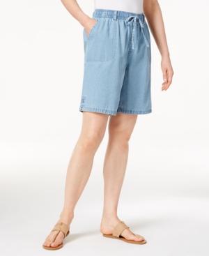 Karen Scott Petite Lisa Pull-on Shorts, Only At Macy's