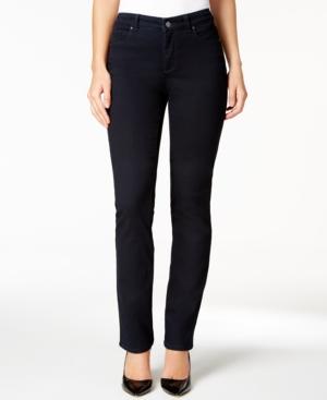 Charter Club Petite Lexington Rinse Wash Straight-leg Jeans, Only At Macy's