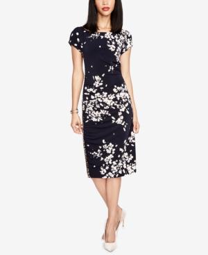 Rachel Rachel Roy Mixed-print Ruched Bodycon Dress, Created For Macy's