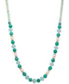 Lonna & Lilly Gold-tone Beaded Long Statement Necklace