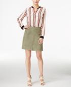 Two By Vince Camuto Faux-suede Two-pocket A-line Skirt
