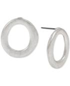 Robert Lee Morris Soho Silver-tone Open Circle Stud Earrings