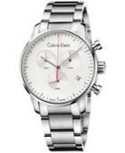 Calvin Klein City Men's Swiss Chronograph Stainless Steel Bracelet Watch 43mm K2g271z6