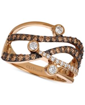 Le Vian Chocolatier Diamond Abstract Ring (1 Ct. T.w.) In 14k Rose Gold