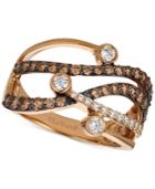 Le Vian Chocolatier Diamond Abstract Ring (1 Ct. T.w.) In 14k Rose Gold