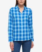 Tommy Hilfiger Cotton Plaid Shirt, Only At Macy's