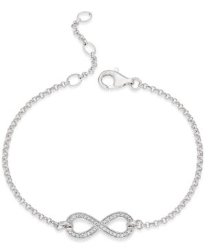 Thomas Sabo Pave Crystal Infinity Bracelet In Sterling Silver