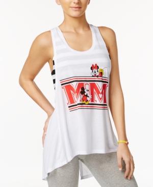 Hybrid Juniors' Disney Mickey & Minnie Layered-look Graphic Tank Top