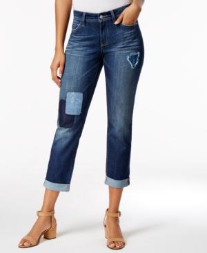 Nydj Jessica Patched Uzes Wash Boyfriend Jeans