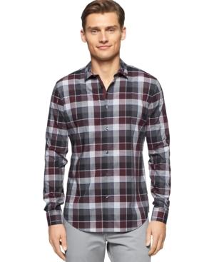 Calvin Klein Men's Tartan Dobby Print Shirt