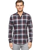 Calvin Klein Men's Tartan Dobby Print Shirt