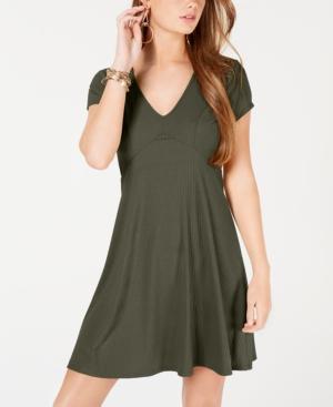 Planet Gold Juniors' Ribbed Fit & Flare Dress