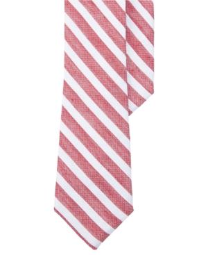 Lauren Ralph Lauren Men's Seasonal Red Stripe Tie