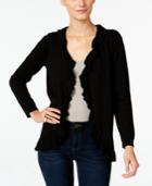 Inc International Concepts Petite Ruffled Cardigan, Only At Macy's